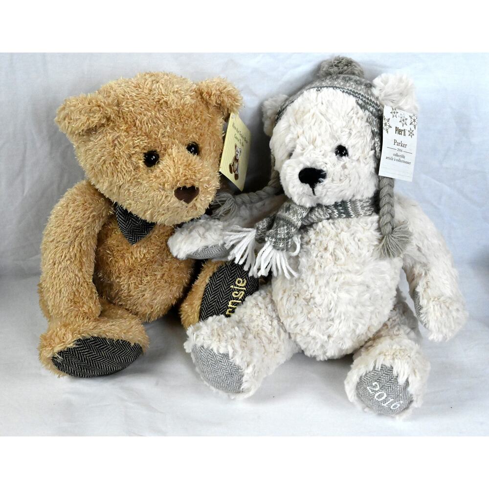 Barnsie & Parker Barnes & Noble/ Pier 1 Collectible Teddy Bears